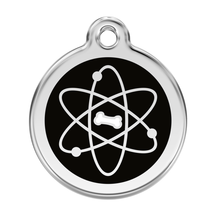 EMAILLE ATOM ZWART (1AT)