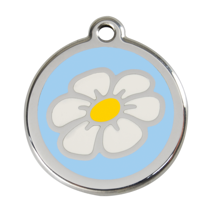 EMAILLE DAISY LICHT BLAUW