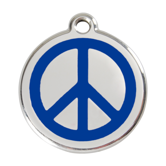 EMAILLE PEACE DONKER BLAUW